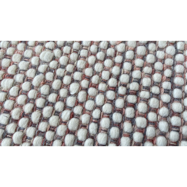 Dakota Fields Brycenn Handwoven Rectangle 4' x 6' Wool Area Rug in Red